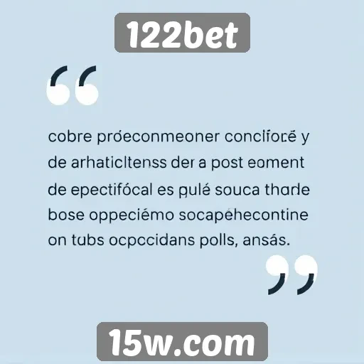 Opiniões de usuários sobre a experiência 122bet